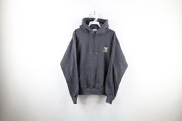 Vintage Mens Small Faded Spell Out The Salty Dog Cafe Hoodie Sweatshirt Gray - £42.77 GBP