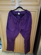 Strictly Scrubs Women&#39;s 6-Pocket Cargo Scrubs Pants, Eggplant, Size XL - $23.00