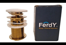 FerdY Pop-up Drain for Bathtub Drain Stopper 007-Gold - $39.48