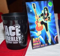 KISS  Ace Frehley Birthday bash cup and postcard - £37.61 GBP