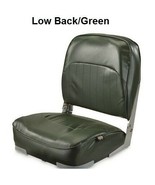 Boat Seat Green Low Back UV Treated Folding Seats Fishing Pontoon &amp; Bass... - €58,87 EUR