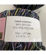 Filati FF Yarn Jolliet Black Multi 26 Lot Of 2 Skeins Ribbon Rainbow FFF - £19.35 GBP
