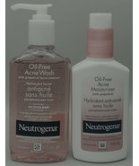 Neutrogena Pink Grapefruit Oil-Free Acne Cleanser &amp; Moisturizer Set EXP ... - $14.99