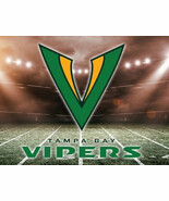 XFL Football Tampa Bay Vipers Embroidered Hoodie S-5X, LT-4XLT Buccaneers New - $30.09 - $35.10