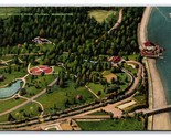 Point Defiance Park Aerial View Tacoma Washington WA Linen Postcard V18 - $1.93