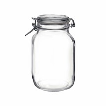 Bormioli Rocco Fido Glass Canning Jar Italian 67 oz-2 Liter, 67.75 oz, C... - £23.52 GBP