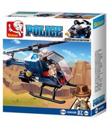Sluban Kids Police Helicopter Building Blocks 87 Pcs set Building Toy - €9,42 EUR