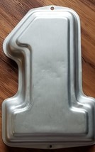 Wilton ~ Number One (1) Cake Pan ~ 13&quot; H x 10.3&quot; W x 2&quot; D ~ Aluminum Cak... - $22.44
