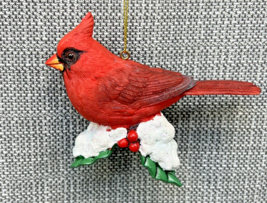 The Danbury Mint Songbird Ornaments Christmas CARDINAL Fine Porcelain Figurine - £11.43 GBP