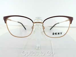 Dkny Dk 1023 (650) Burgundy / Rose Gold 52-17-135 Eyeglass Frame - £37.37 GBP