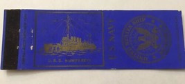 Vintage Matchbook Cover Matchcover US Military Navy Ship USS Humphreys - £2.60 GBP