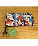 Vera Bradley Accordion Wallet in Summer Cottage Floral Print Multicolor Zip - $47.05 CAD