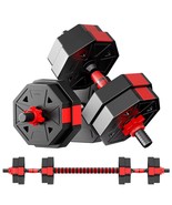 Weights - Dumbbells - Set Of 2, Adjustable Free Weight Workout 20 Lbs Pa... - £70.78 GBP