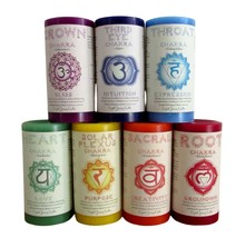 Crystal Journey 3x6 Chakra Balancing Scented Pillar Candles, Made in the USA - £18.94 GBP+