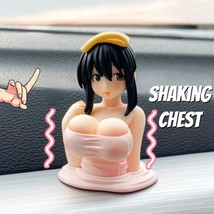 Cute Kanako Chest Sha Girls Car Ornaments  Kawaii  Statue Car Dashd  Doll Figuri - £34.16 GBP