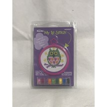 Bucilla My 1st Stitch Beginner Owl Cross Stitch Kit with Frame (NEW) - $7.30