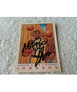 1991  FLEER  # 6   EARVIN  JOHNSON   TSC  STAMPED  AUTH  SIGNED  AUTOGRA... - £139.51 GBP