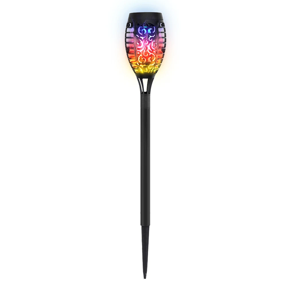 12LED Solar Flame Torch Lights Flickering Light Waterproof IP65 Outdoor Garden s - £119.94 GBP