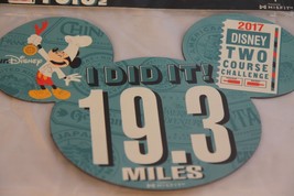 New 2017 runDisney Marathon Car Magnet 19.3 Miles Two Course Challenge - $18.69