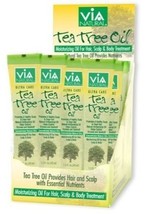 Lot of 12 Tubes (One Dozen) Via Tea Tree Oil Moisturizing Oil for Hair Scalp &amp; B - £31.16 GBP