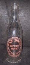 ACL Rock Spring Bottling Works Black River Falls Wisconsin 7 Oz Bottle - £25.84 GBP