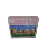 Vintage 10pc Easter Bunney Village Lighted w/ Figures Item No. EBV - £25.62 GBP
