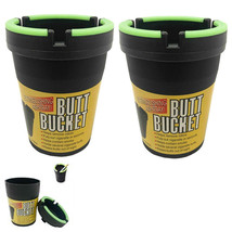 2 Pack Glow In The Dark Self Extinguishing Butt Bucket Portable Car Cup ... - £18.16 GBP
