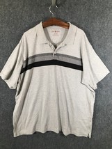 David Taylor Collection Polo Golf Shirt Men&#39;s Size 3XL Short Sleeve Gray - £9.12 GBP