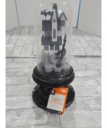 Gemmy Haunted House Snow Globe Changing Color Light Bat Sensor Cloche VI... - $58.79 CAD