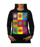 Wellcoda Blunt Cannabis Leaf Rasta Womens Sweatshirt, Pop Casual Pullove... - £22.74 GBP+
