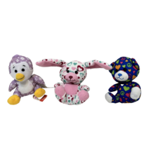 Build A Bear McDonalds Happy Meal Mini Plush Bear Owl Bunny Stuffed 3&quot; Lot 3 - £7.79 GBP