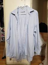 geoffrey beene mens xl  blue dress shirt 34/35 - £29.57 GBP