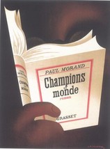 Paul Morand Champions de Monde 1930 - Cassandre (Art Deco Advert)- Frame... - $32.50