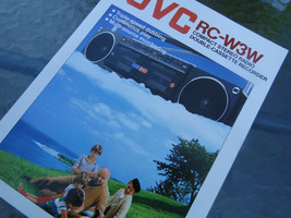 JVC S.E.A. RC-W3W Cassette Radio Boombox Sales English Brochure Catalog  - £12.67 GBP