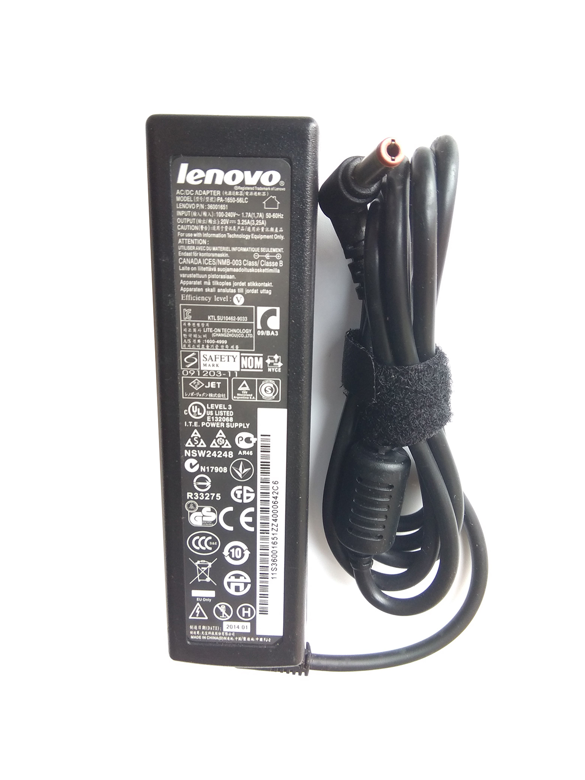 Primary image for 20V 3.25A 65W Lenovo AC Adapter Replace Liteon PA-1650-65 Power Supply