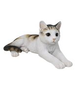 Realistic Adorable Feline Shorthair Calico Cat Kitten Lying Statue14.25&quot;L - €53,18 EUR