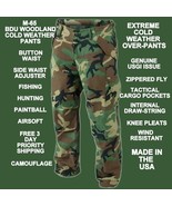 NEW MILITARY M-65 BDU PANTS COLD WEATHER WINTER WOODLAND CAMOUFLAGE ALL ... - $70.66 CAD