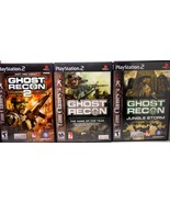 TOM CLANCYS GHOST RECON 1 AND 2 PLUS JUNGLE STORM, MINT CONDITION, COMPLETE - £16.35 GBP