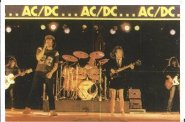 ⭕VTG card pocket calendar 1985 AC DC  Portugal group music singer - $73.65 MXN