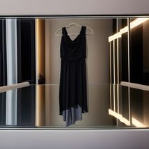 Enfocus Studio Dress Women’s Size 4 Navy Blue Polka Dots Office Work Dress - $12.87