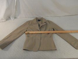Adult Women's Ann Taylor Factory Store 100% Cotton Tan Khaki 6 Work Blaz... - $17.99