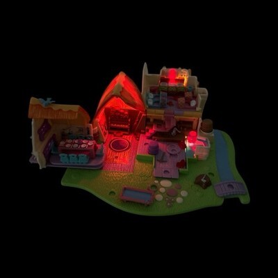Snow White Seven Dwarfs Disney 1995 Polly Pocket Bluebird LIGHTS WORK COMPLETE  Item image 3