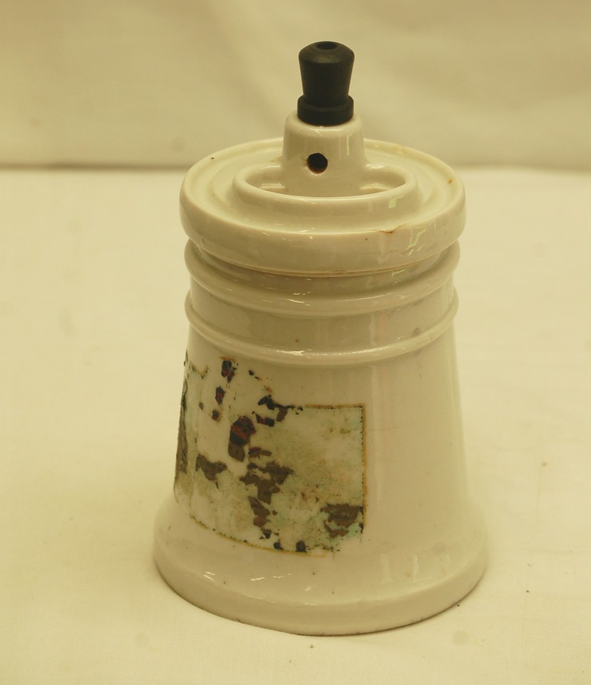 Old Vintage Hankscraft Ceramic Vaporizer Humidifier w Lid Novelty Medical Decor Item image 2