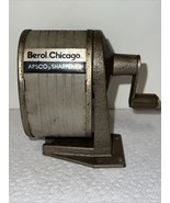 Vintage BEROL Chicago APSCO Wall or Desk Mount Classroom Pencil Sharpene... - $340.09 MXN
