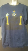  Freemason T shirt Masonic Freemasonry Masonic Blue T shirt 4X Big and Tall - $19.60