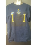  Freemason T shirt Masonic Freemasonry Masonic Blue T shirt 4X Big and Tall - $373.17 MXN