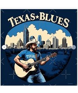 Texas Blues Poster - 33.1&quot; x 33.1&quot; - Semi Gloss - $52.54 CAD