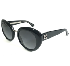Gucci Sunglasses GG 3808/S Y6C9O Black Round Cat Eye Frames w/ Gray Lenses - £75.02 GBP
