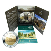 Malta Coins Set 2018 Euro 9 Coins with 2 Euro Mnajdra Year Set BU 03074 - $71.99