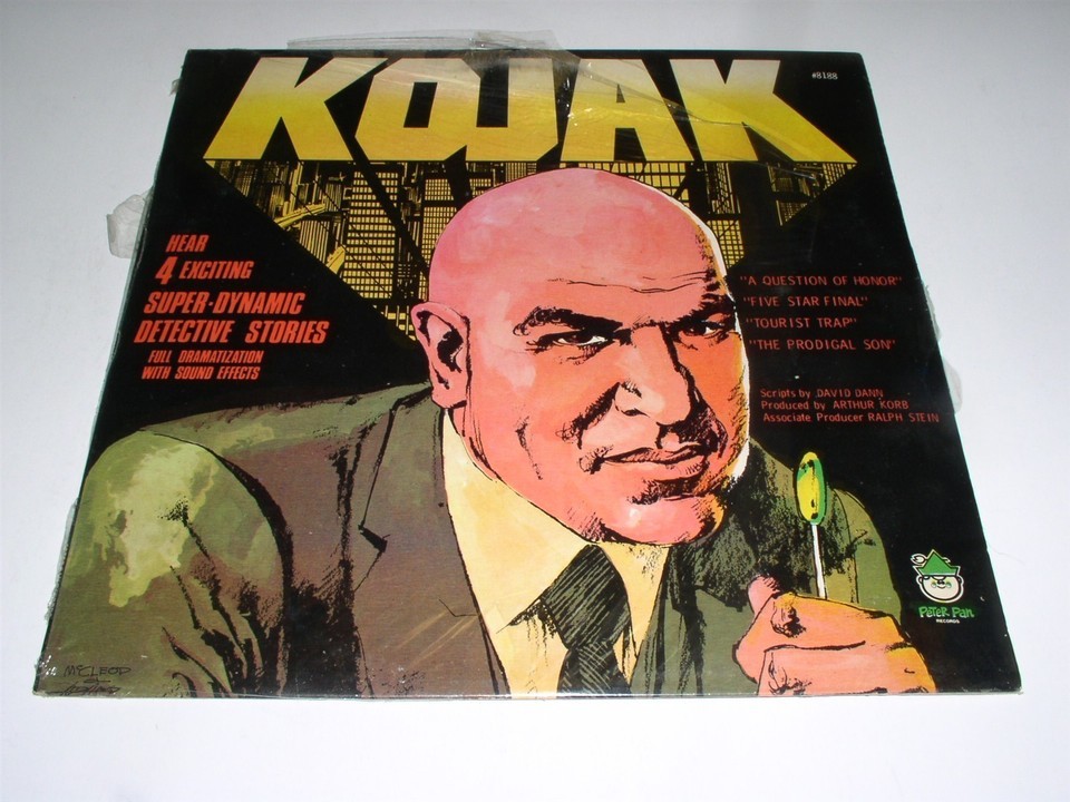 Kojak Four Exciting Stories Record Album Vinyl LP Peter Pan 8188 SEALED - $29.99
